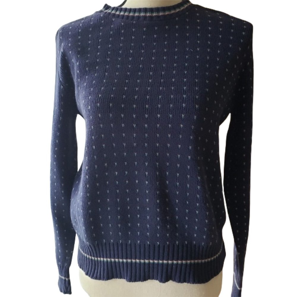 Woolrich Women navy printed sweater - Picture 1 of 7